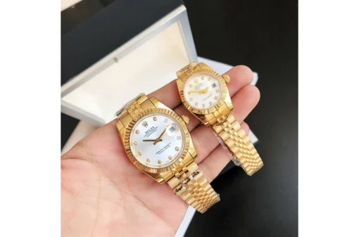 Rolex Datejust RG36/28 Replica Silver Dial with Diamond Markers