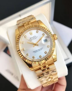 Rolex Datejust RG36/28 Replica Silver Dial with Diamond Markers