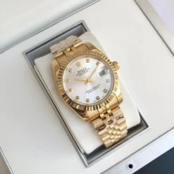 Rolex Datejust RG36/28 Replica Silver Dial with Diamond Markers