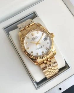 Rolex Datejust RG36/28 Replica Silver Dial with Diamond Markers