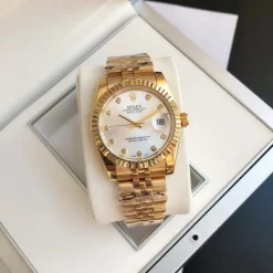 Rolex Datejust RG36/28 Replica Silver Dial with Diamond Markers