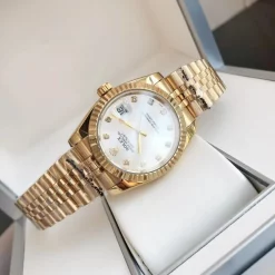 Rolex Datejust RG36/28 Replica Silver Dial with Diamond Markers