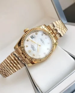 Rolex Datejust RG36/28 Replica Silver Dial with Diamond Markers
