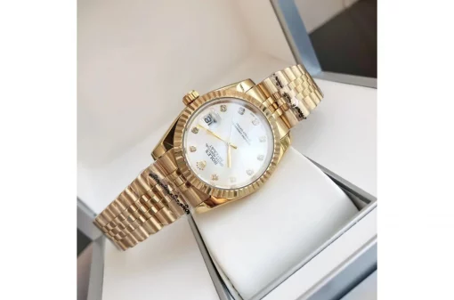Rolex Datejust RGSS36/28 – Black Dial with Diamond Markers