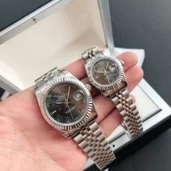 Rolex Datejust 36/28mm Replica Grey Dial Roman Markers
