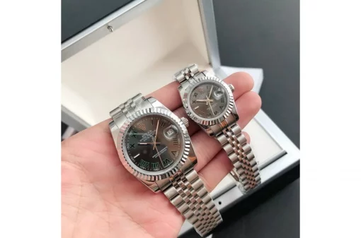 Rolex Datejust 36/28mm Replica Grey Dial Roman Markers