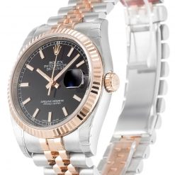 Rolex Datejust 116231-2 Replica 36mm Black Dial