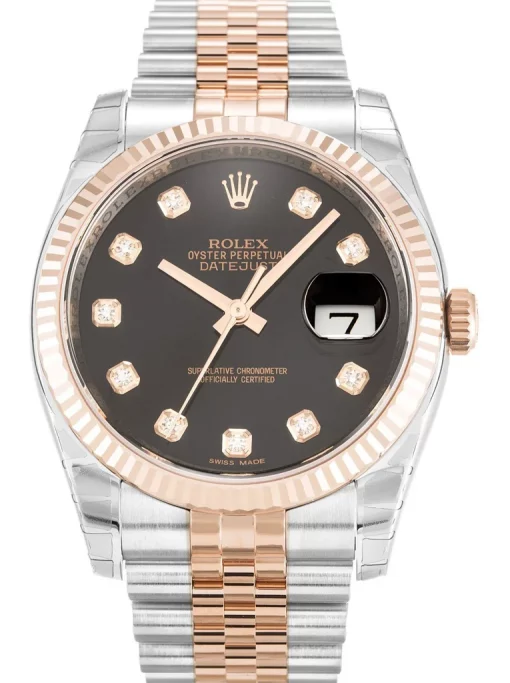 Rolex Datejust 116231 Replica Black Dial 36mm