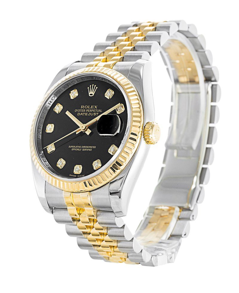 Rolex Datejust 116233 Replica Black Dial Two Tone 36mm Rolex Datejust 116233 Replica Black Dial Two Tone 36mm