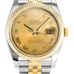 Rolex Datejust 116233 Replica Gold Dial 36mm