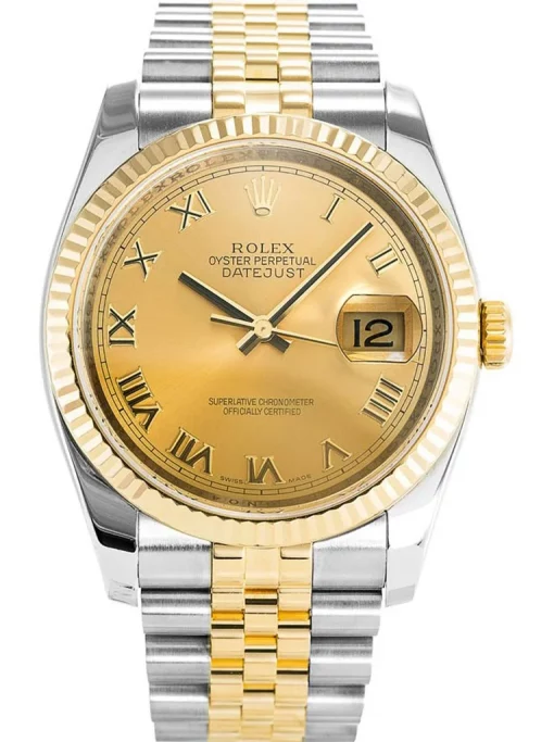 Rolex Datejust 116233 Replica Gold Dial 36mm
