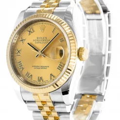 Rolex Datejust 116233 Replica Gold Dial 36mm