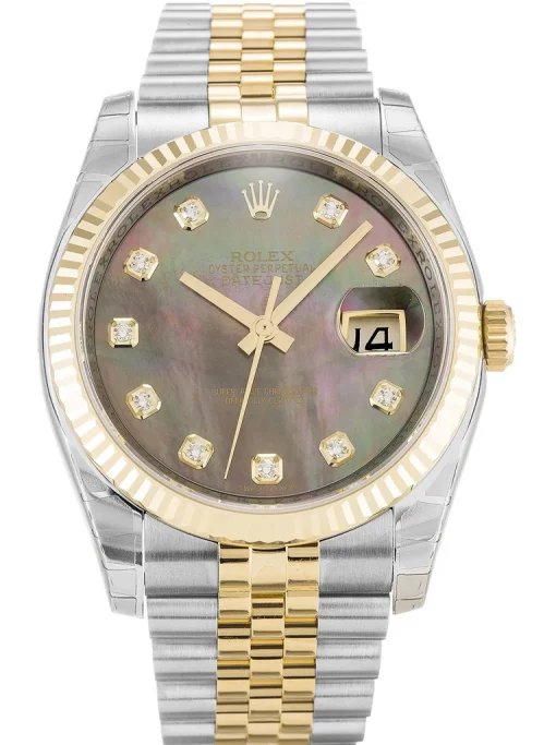 Rolex Datejust 116233 Replica Mother of Pearl Black Dial 36mm