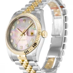 Rolex Datejust 116233 Replica Mother of Pearl Black Dial 36mm