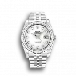 Rolex Datejust 116244 Replica Mother of Pearl White Dial 36mm