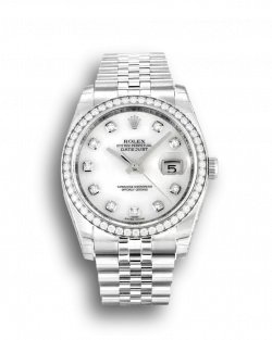 Rolex Datejust 116244 Replica Mother of Pearl White Dial 36mm