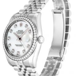 Rolex Datejust 116244 Replica Mother of Pearl White Dial 36mm