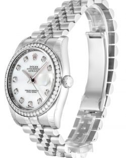 Rolex Datejust 116244 Replica Mother of Pearl White Dial 36mm
