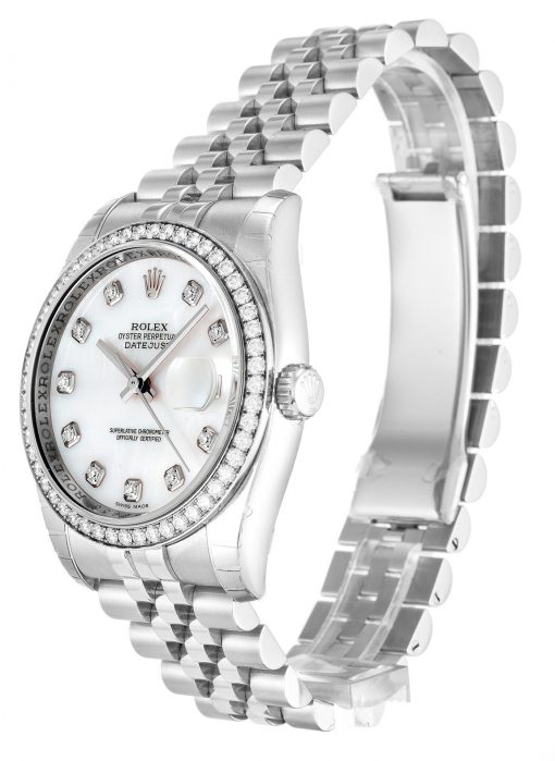 Rolex Datejust 116244 Replica Mother of Pearl White Dial 36mm