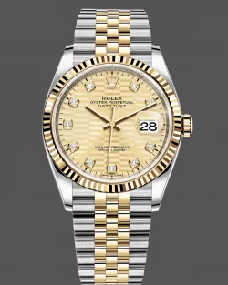 Rolex Datejust 126233 Replica 36mm Gold Palm Motif Dial
