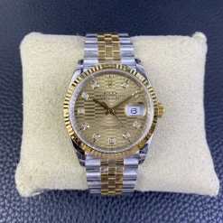 Rolex Datejust 126233 Replica 36mm Gold Palm Motif Dial