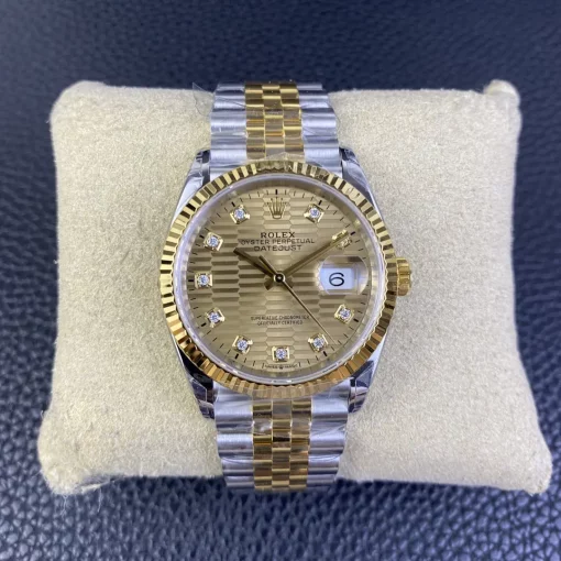 Rolex Datejust 126233 Replica 36mm Gold Palm Motif Dial