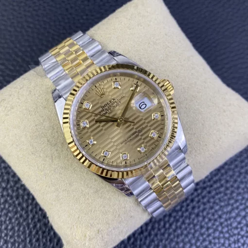 Rolex Datejust 126233 Replica 36mm Gold Palm Motif Dial