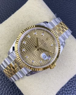 Rolex Datejust 126233 Replica 36mm Gold Palm Motif Dial06