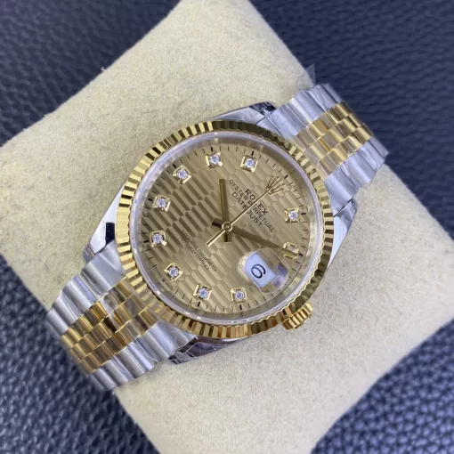 Rolex Datejust 126233 Replica 36mm Gold Palm Motif Dial