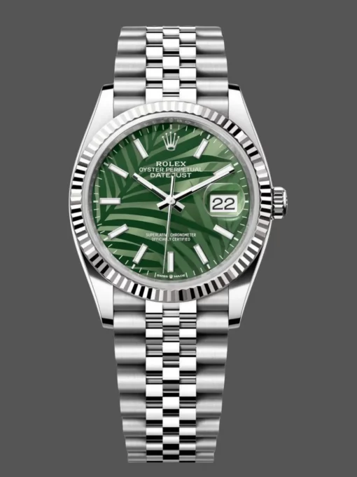 Rolex Datejust 126234-0047 Replica 36mm Palm Motif Dial