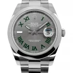 Rolex Datejust 126300 Superclone Rhodium Dial 41mm “Wimbledon” Oyster