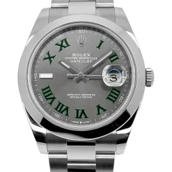 Rolex Datejust 126300 Superclone Rhodium Dial 41mm “Wimbledon” Oyster