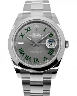 Rolex Datejust 126300 Superclone Rhodium Dial 41mm “Wimbledon” Oyster