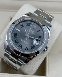 Rolex Datejust 126300 Superclone Rhodium Dial 41mm “Wimbledon” Oyster
