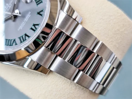 Rolex Datejust 126300 Superclone Rhodium Dial 41mm “Wimbledon” Oyster