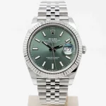 Rolex Datejust 126334 Replica 41mm Green Dial Jubilee