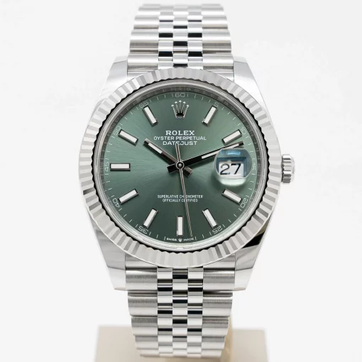 Rolex Datejust 126334 Replica 41mm Green Dial Jubilee