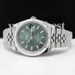 Rolex Datejust 126334 Replica 41mm Green Dial Jubilee