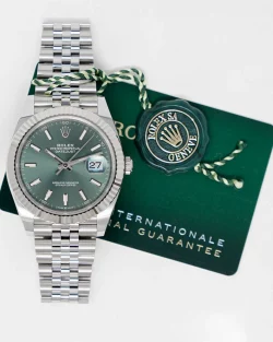 Rolex Datejust 126334 Replica 41mm Green Dial Jubilee