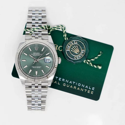 Rolex Datejust 126334 Replica 41mm Green Dial Jubilee