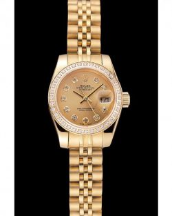Rolex Datejust 1454096 Superclone Gold Dial 28mm
