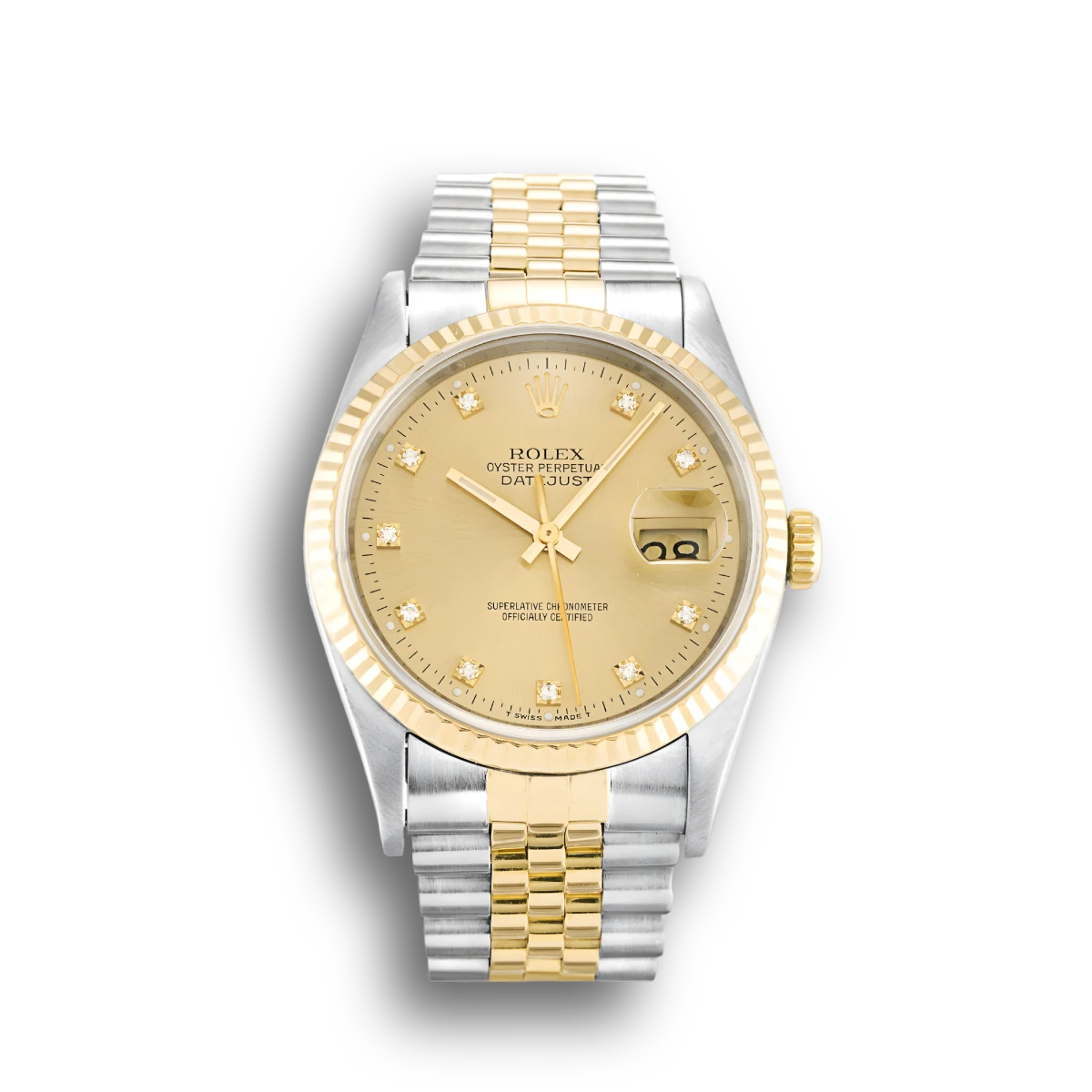 Rolex Datejust 16233 Replica 36mm Champagne Diamonds Dial2 Rolex Datejust 16233 Replica 36mm Champagne Diamonds Dial