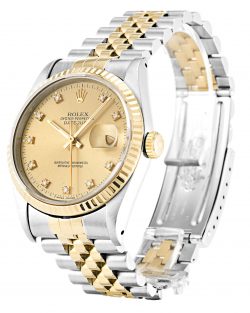 Rolex Datejust 16233 Replica 36mm Champagne Diamonds Dial