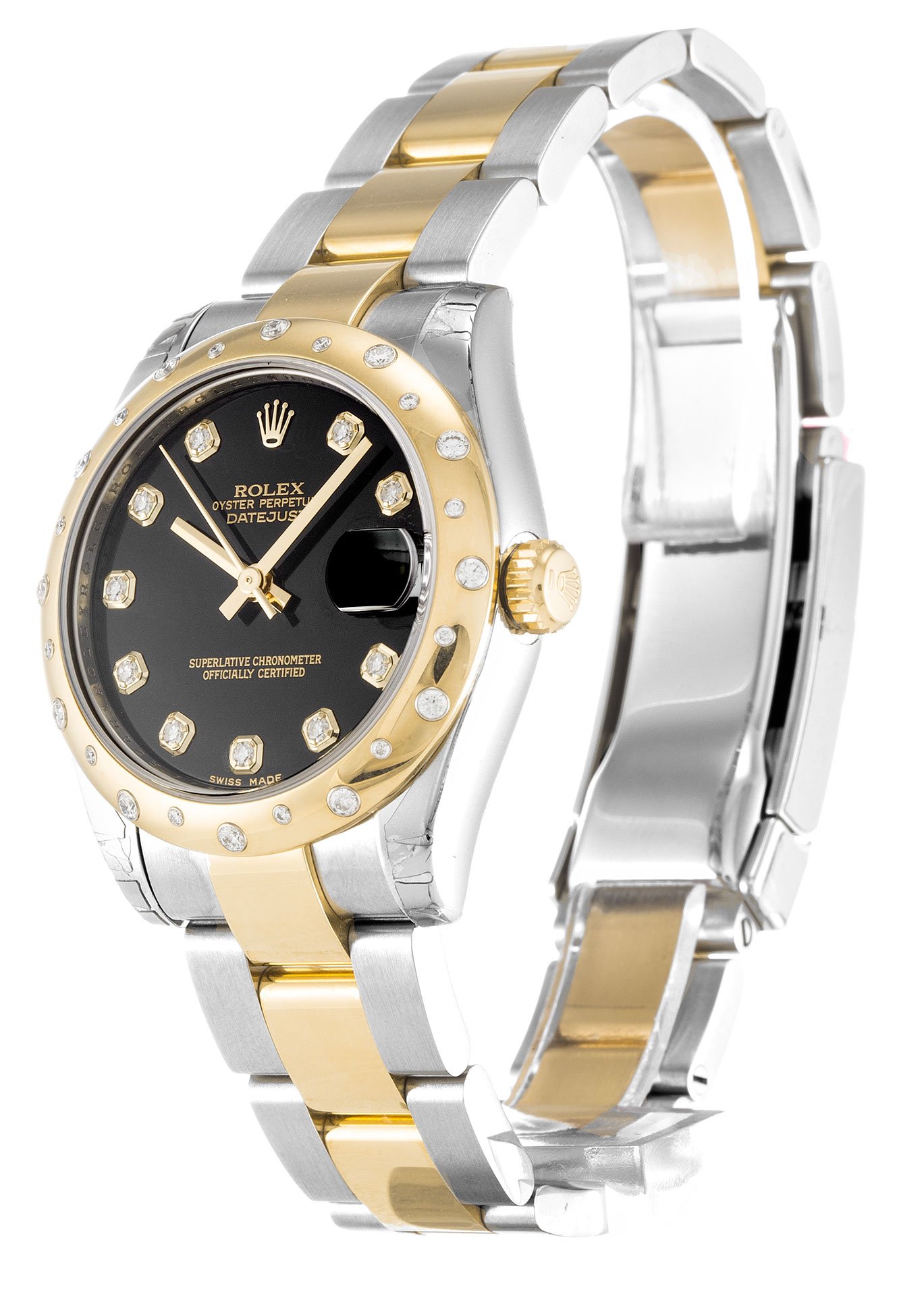 Rolex Datejust 178343 Replica Black Dial Diamond Bezel 31mm Rolex Datejust 178343 Replica Black Dial Diamond Bezel 31mm3