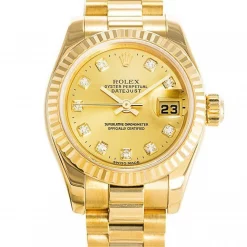 Rolex Datejust 179178 Replica Gold Dial