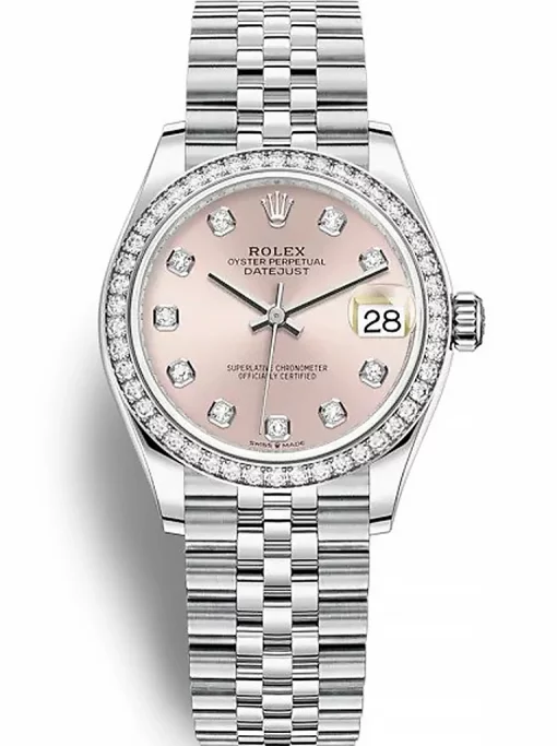 Rolex Datejust 278384RBR Replica Pink Dial 31mm