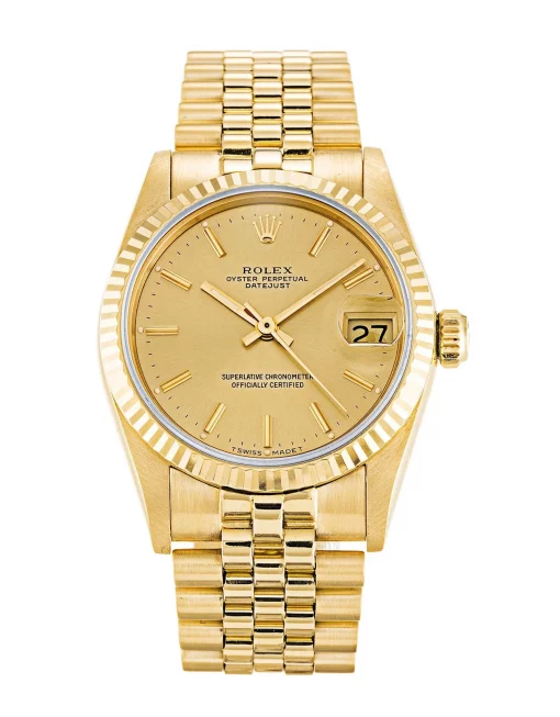 Rolex Datejust 68278 Replica Champagne Dial Mid-Size 31mm