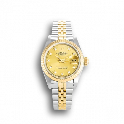 Rolex Datejust 69173-2 Gold Dial 26mm