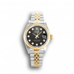 Rolex Datejust 69173 Replica 26mm Black Dial