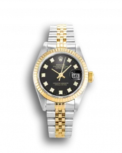 Rolex Datejust 69173 Replica 26mm Black Dial